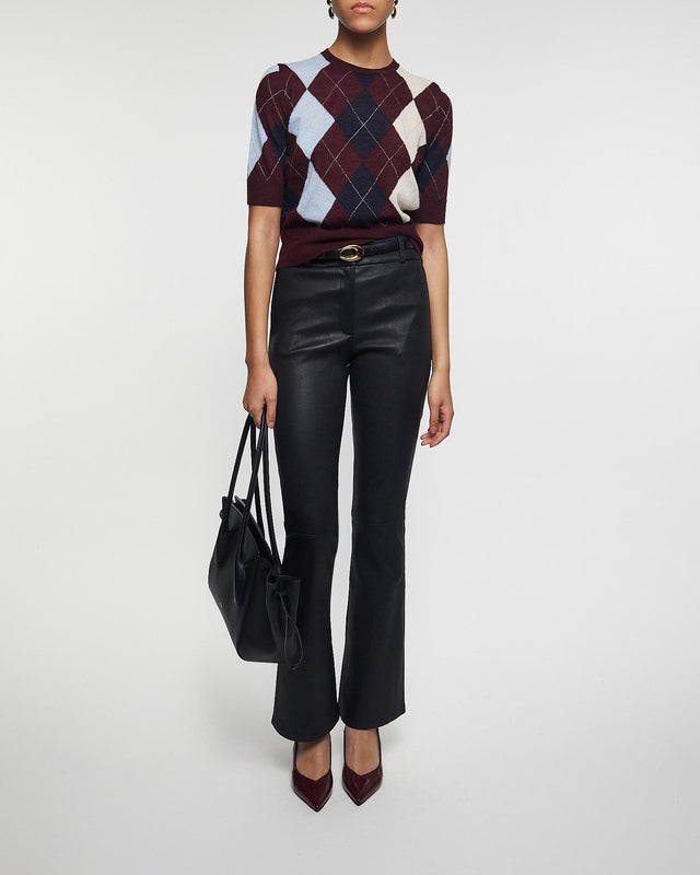 KHAITE Top Anders Burgundy S