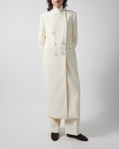 Margot Long Tailored Blazer Cream 2