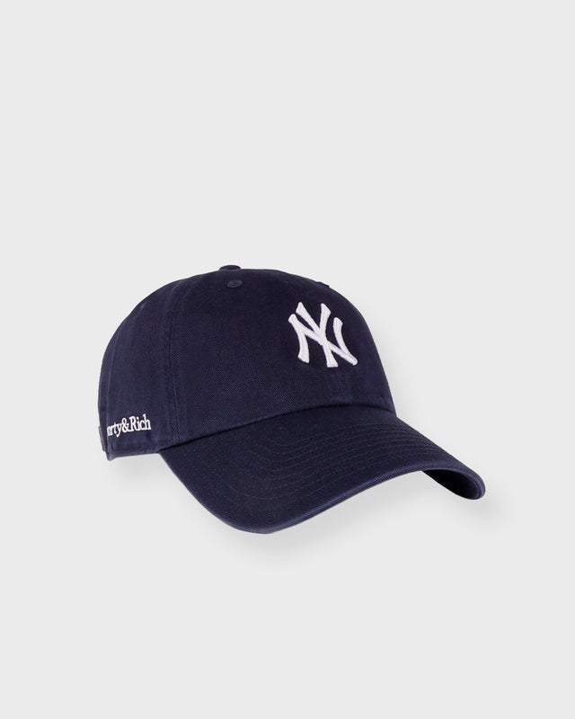Sporty & Rich Hat Yankees Serif  Navy ONESIZE