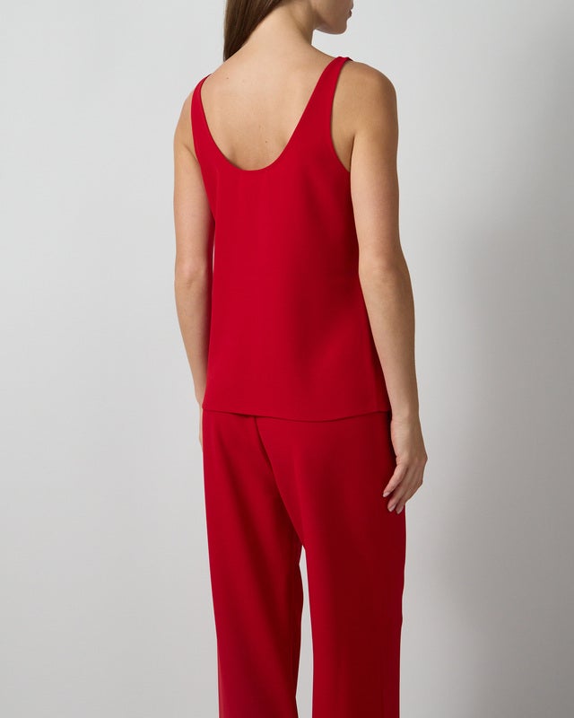 Wakakuu Icons Tank Top Sia Crepe Red XL