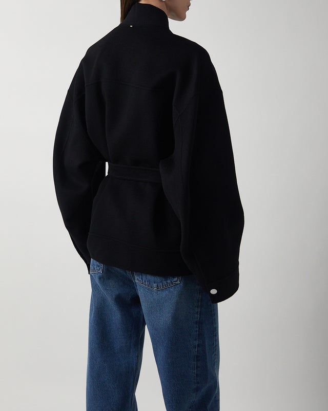 Sportmax Coat Short Spxagora Black 42