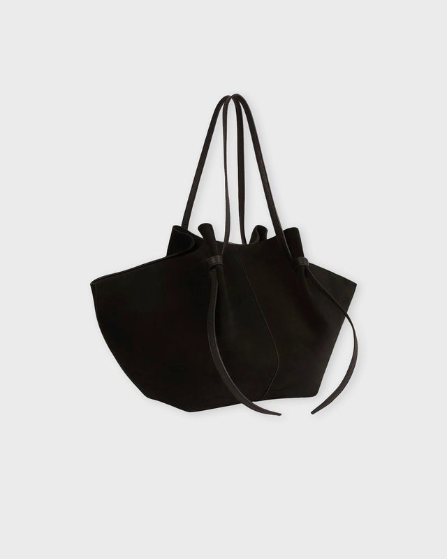 YUZEFI Bag Large Mochi Suede Black ONESIZE