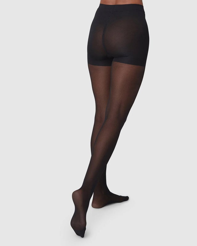 Swedish Stockings Tights Moa Control Top Black M
