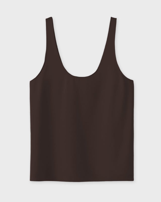 Almada Topp Romy Satin Chocolate XS