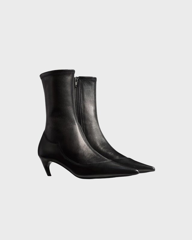 KHAITE Boot Valerie Mid Calf 55 Black EUR 40