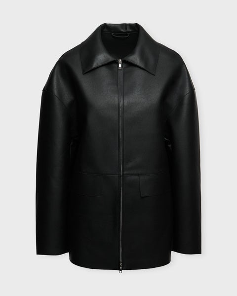 Jacket Lugo Faux Leather Black 1