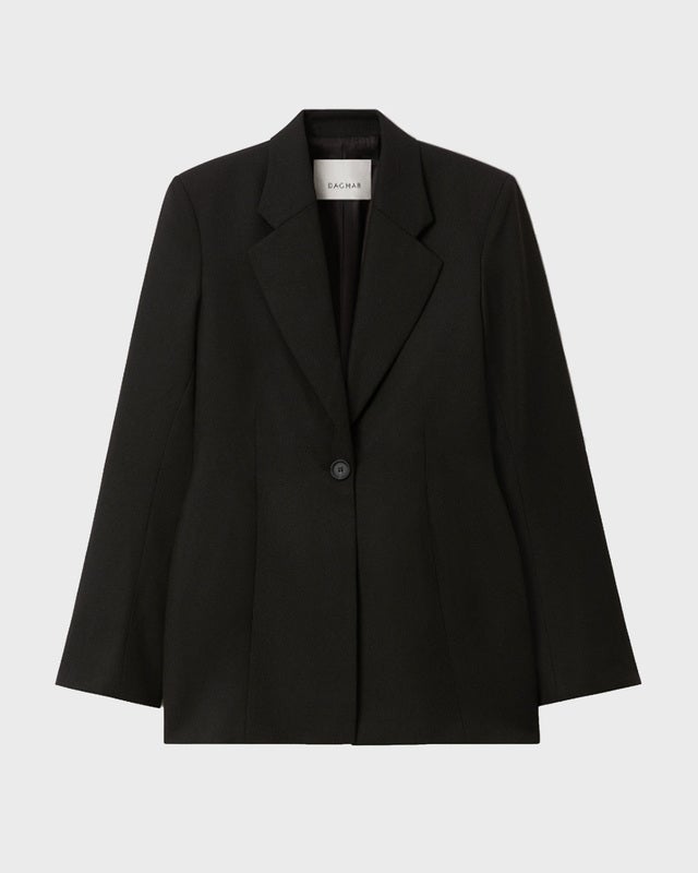 Dagmar Blazer Fitted Wool Black 36