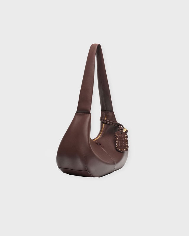 Ganni Bag Ganni Bou Hobo Medium Chocolate ONESIZE