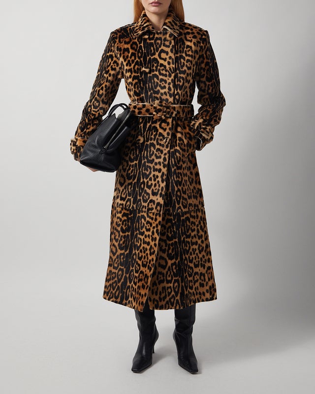 Nour Hammour Coat Tate Leopard Ponyhair Leopard FR 36 (EUR 34)