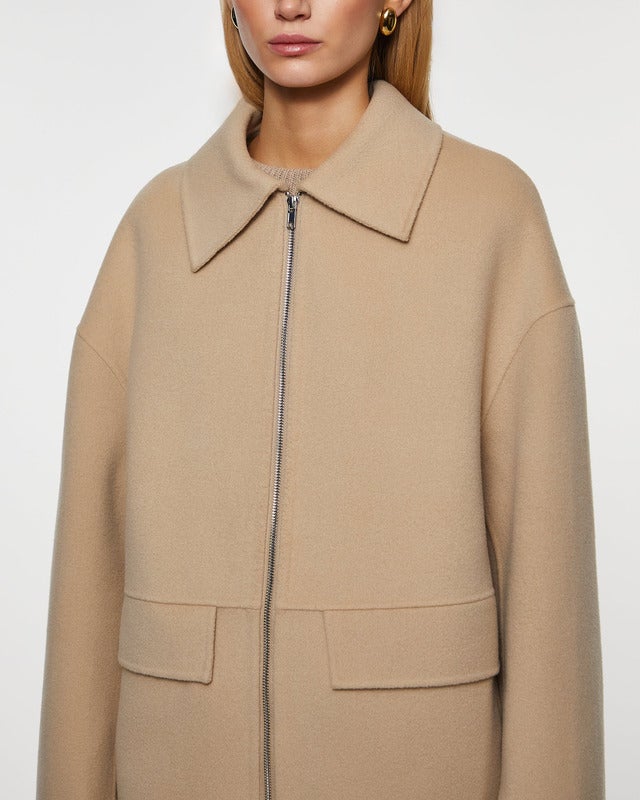 Wakakuu Icons Jacka Logo Wool  Beige XS