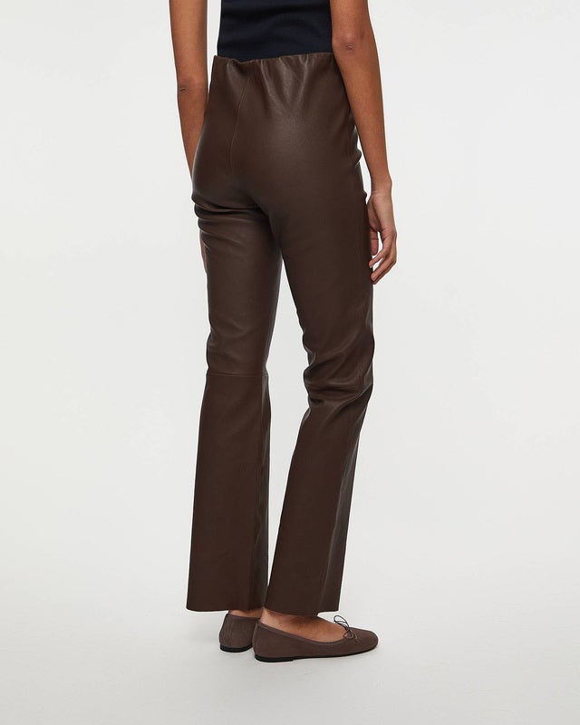 By Malene Birger Trousers Florentina Leather Brown 38
