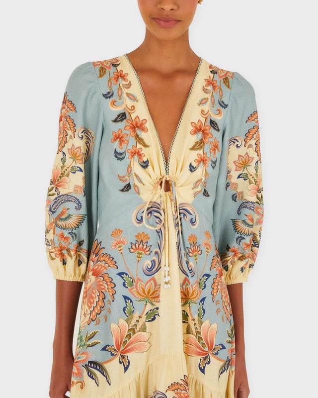 FARM Rio Dress Boho Maxi Light yellow M