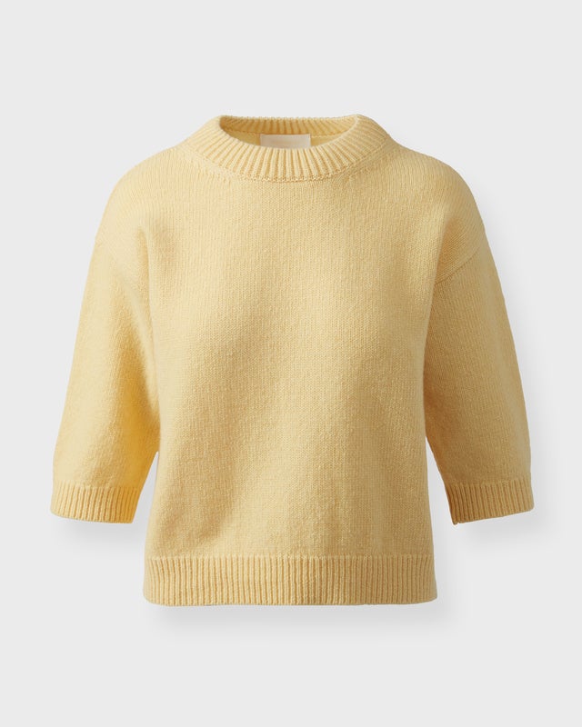 Wakakuu Icons Top Apex Wool Cashmere Light yellow S