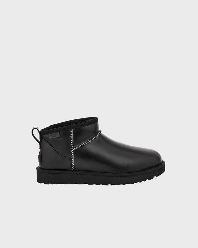 UGG Boots W Classic Ultra Mini Leather Regenerate  Black US 5 (EUR 36)