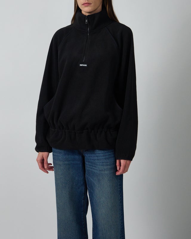 ROTATE  Jacket Fleece Half Zip Black S