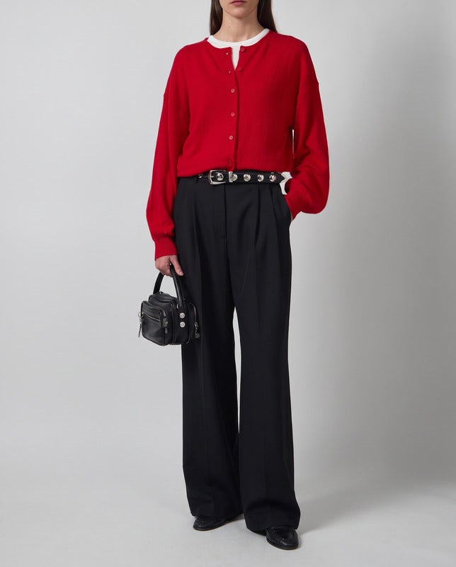 Wakakuu Icons Cardigan Lou Cashmere Wool Red XS