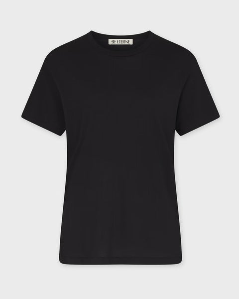 T-shirt short sleeve boyfriend Black 1