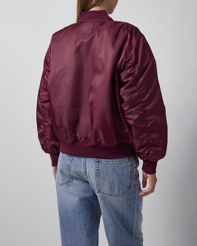 Anine Bing Bomber Leon Burgundy S