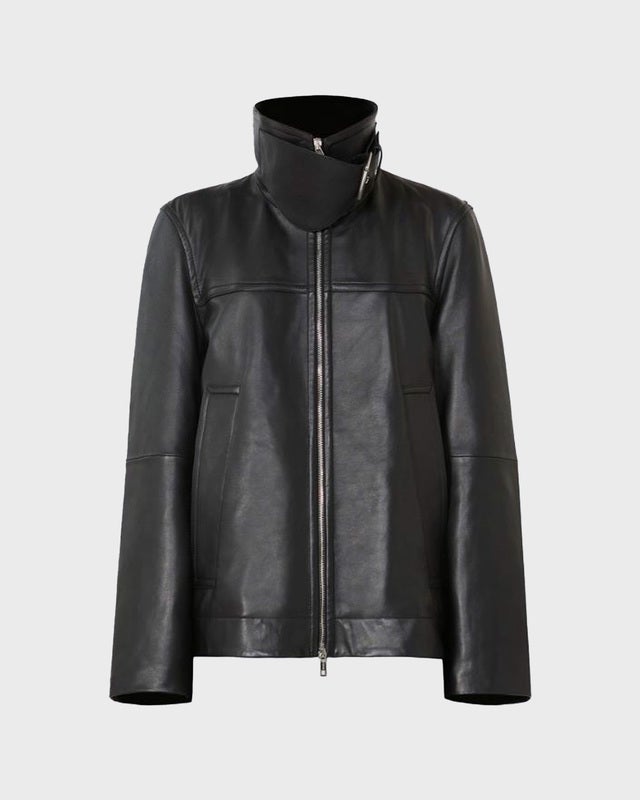 Sportmax Jacket Leather Spxciocca Black 40