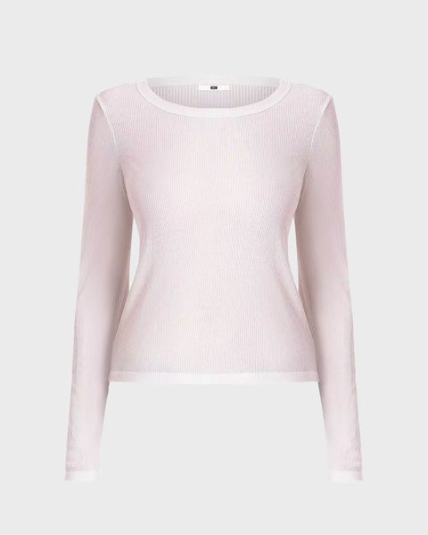 Top Echo Longsleeve White 1
