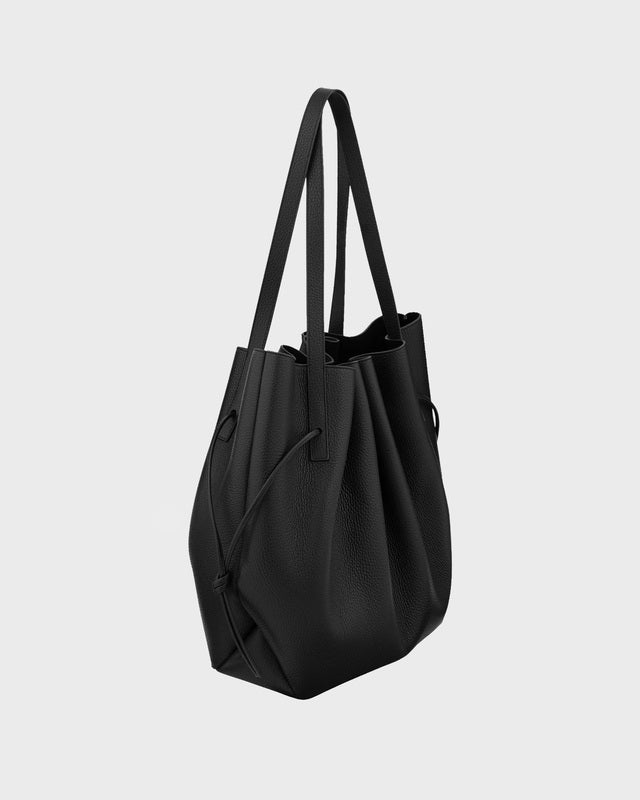 Yuzefi Tote Bag Scallop Black ONESIZE