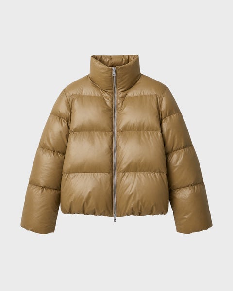 Jacket Storm Puffer Short Beige 1