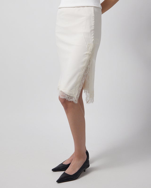 RÓHE Skirt Lace Offwhite 42