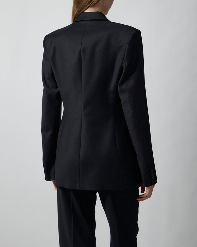 Dagmar Blazer Fitted Wool Black 36