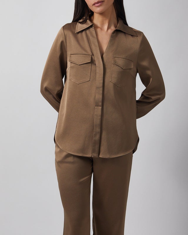 Wakakuu Icons Blouse Maria Mocca XL