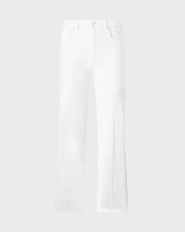 Mother Denim Jeans The Rambler Zip Ankle White 31