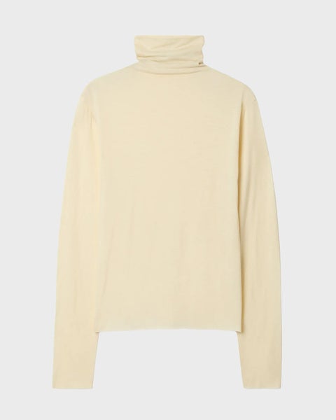 Top Wool Jersey Rollneck Cream 1