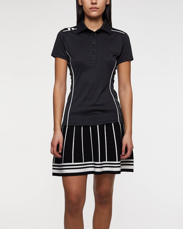 J Lindeberg Golf Top Leyla Polo Black XL