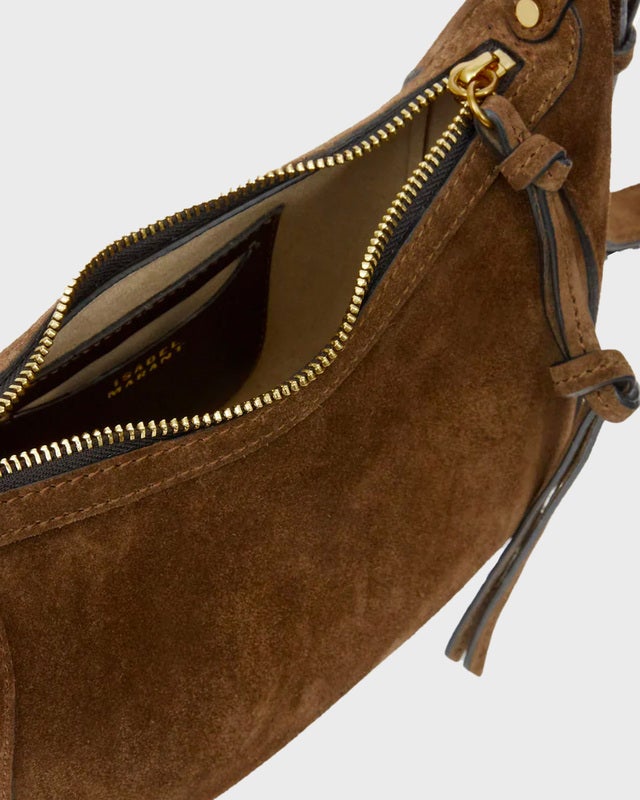 Isabel Marant Bag Oskan Moon Suede Bronze ONESIZE