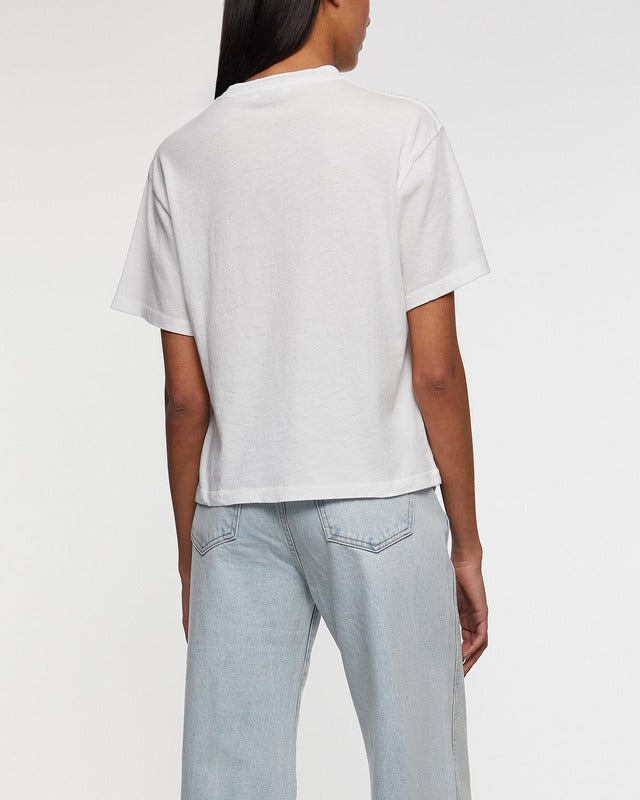 ANINE BING T-Shirt Louis Tee Bing Tour Ivory M