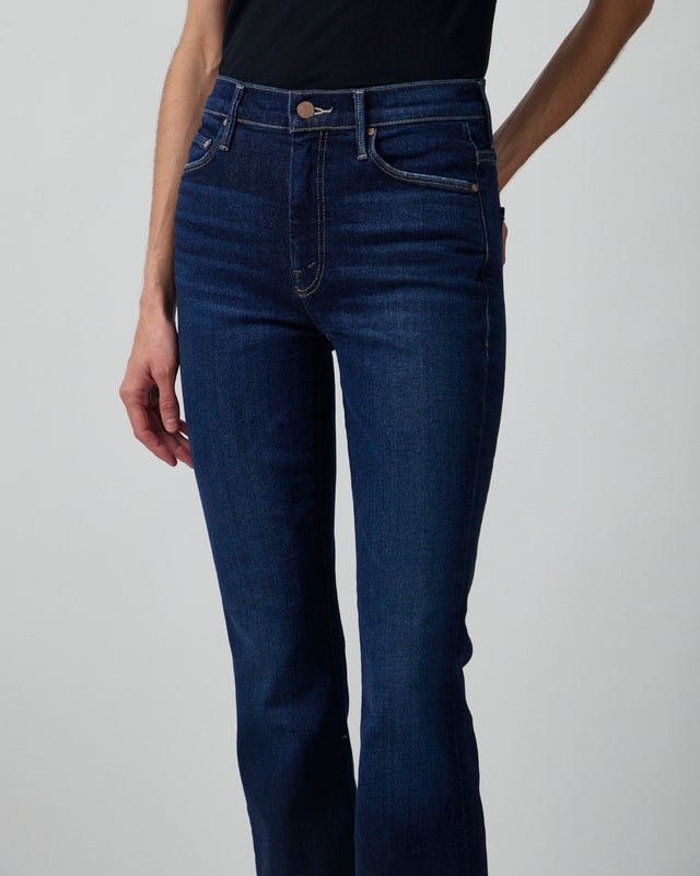 Mother Denim Jeans The Weekender Dark Blue Wash 25
