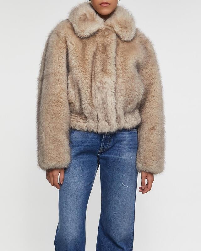 STAND STUDIO Jacket Lena Faux Fur Natural 34