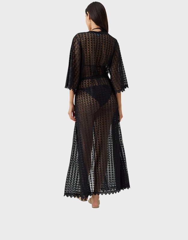 Melissa Odabash Kaftan Tali  Black S