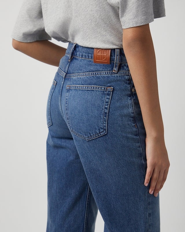 ANINE BING Jeans Gavin Long Mosaic Blue Blå 28