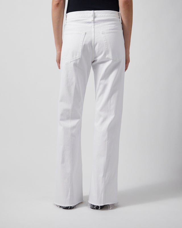 Frame Jeans The Lax Raw Fray White 30