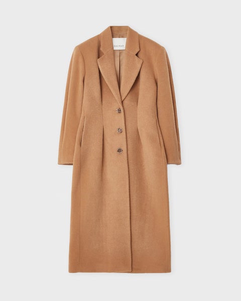 Coat Cinched Camel 1