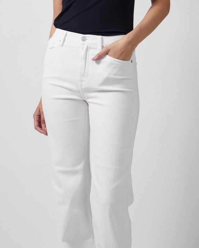 7 For All Mankind Jeans Modern Dojo Soleil White 24