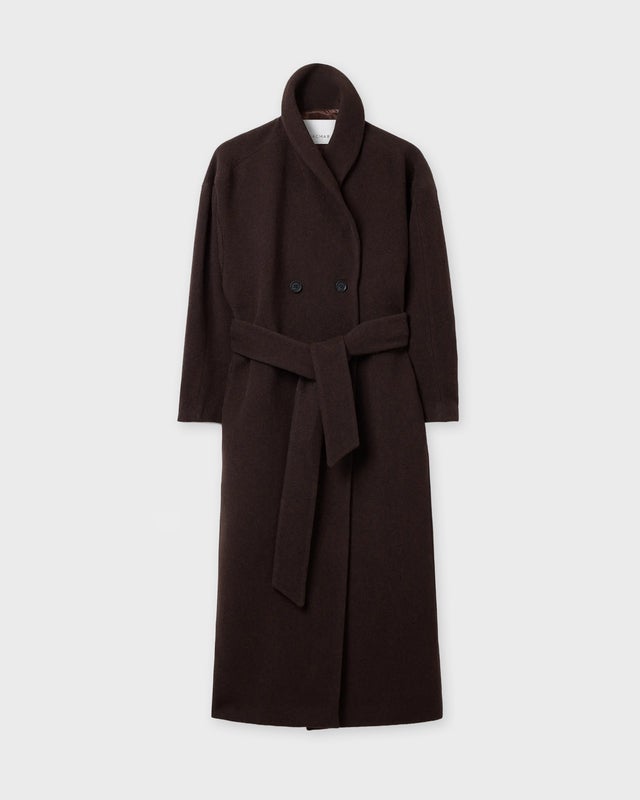 Dagmar Coat relaxed wool Chocolate 42