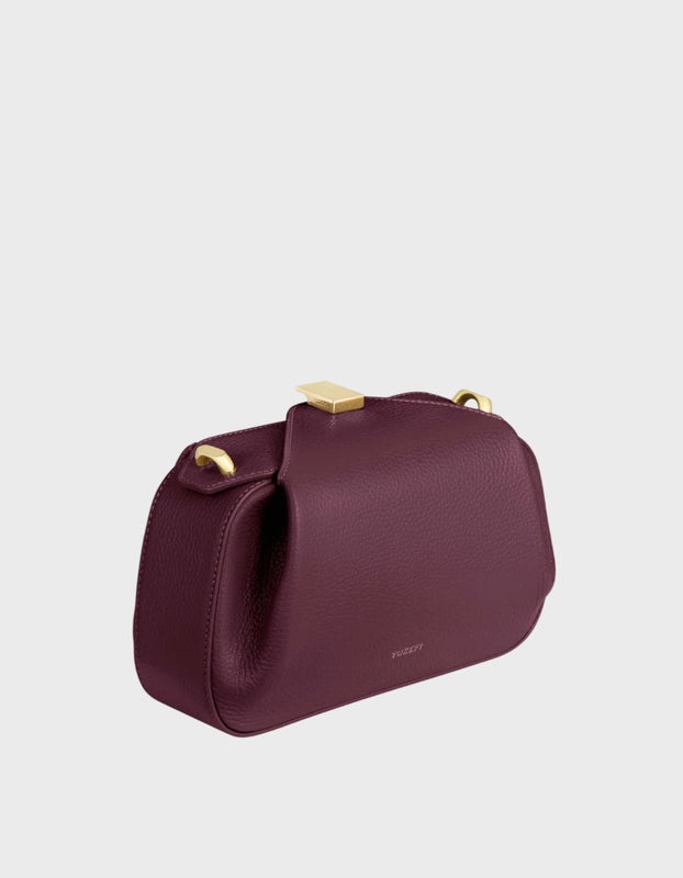 Yuzefi Bag Oyster Clutch Mini  Bordeaux ONESIZE