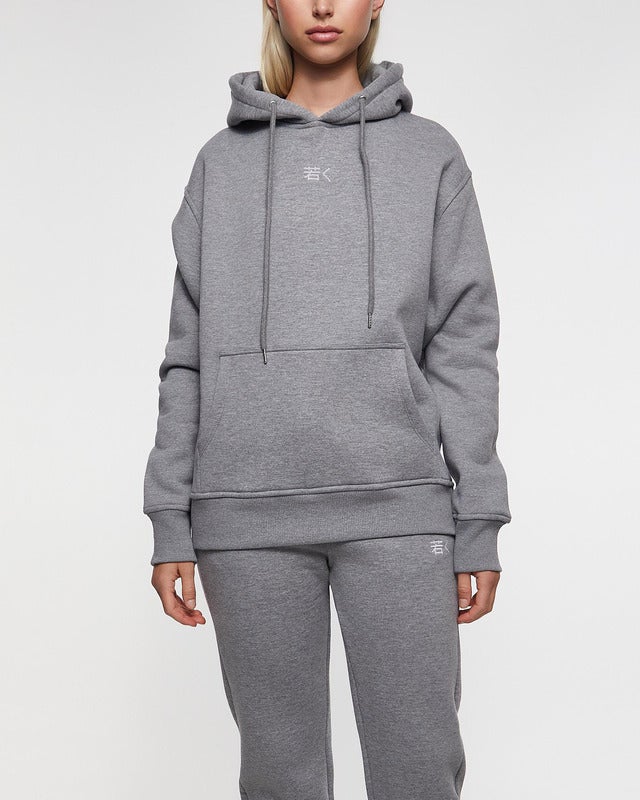 Wakakuu Icons Hoodie Unisex Logo Grey M