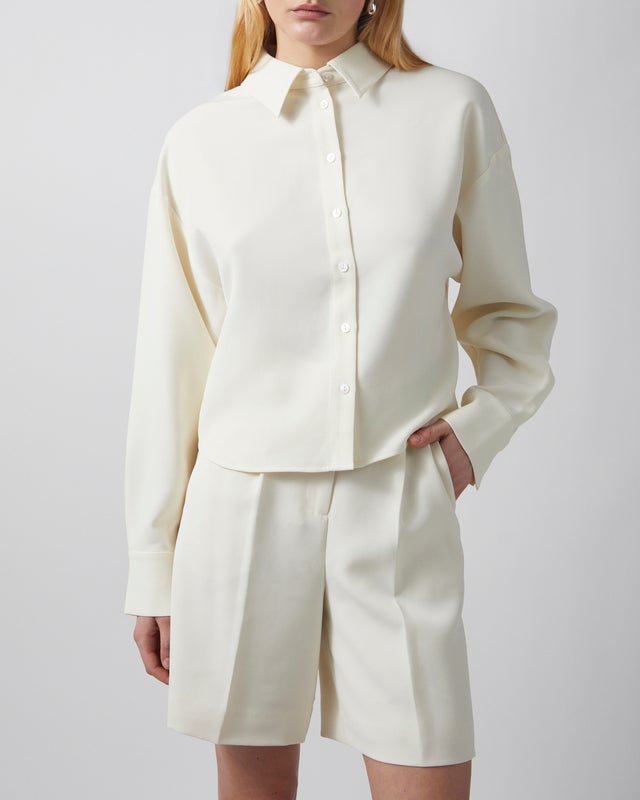 Almada Shirt Fawn Crepe  Cream S