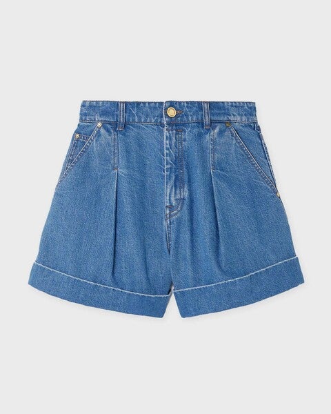 Shorts Denim Tailored Light blue 1