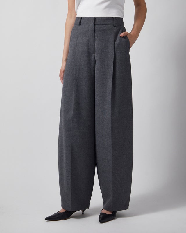 By Malene Birger Pants POVILANNA Grey Melange 34
