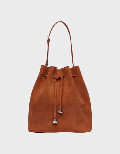 Bag Charm Bucket  Brown ONESIZE 1