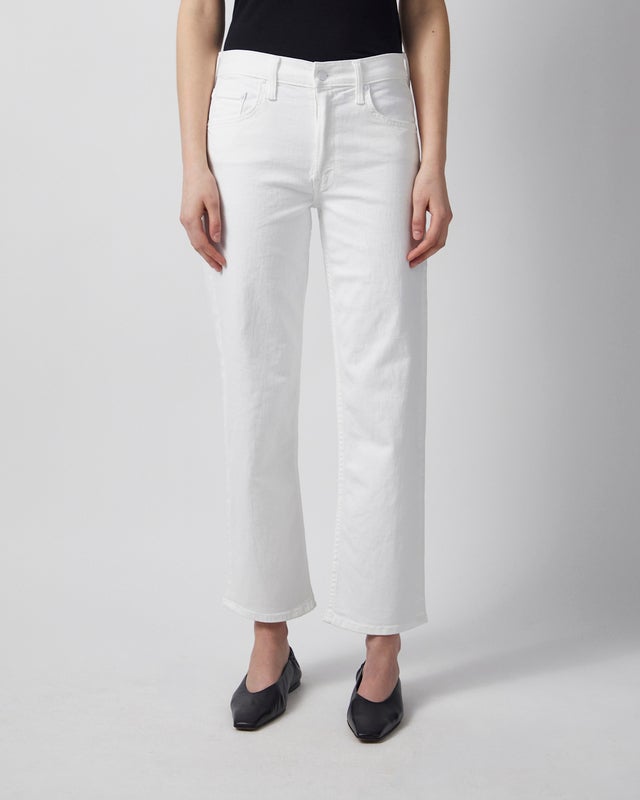 Mother Denim Jeans The Newbie Ankle  White 27