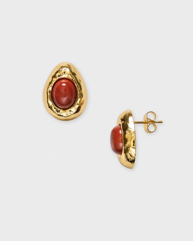 Anni Lu Earrings Cherry on Top Gold ONESIZE